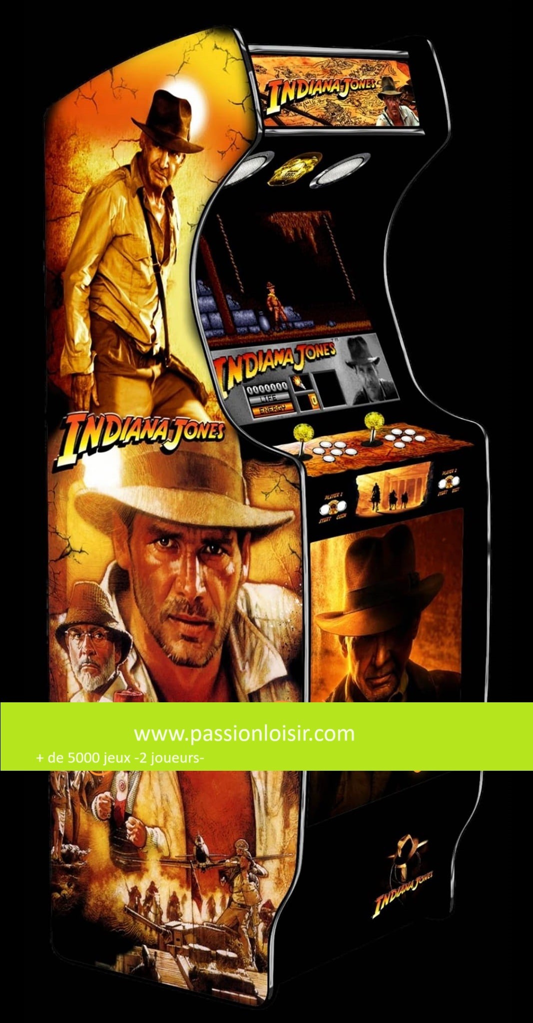 Borne Arcade Indiana Jones  2023 avec 5000 jeux