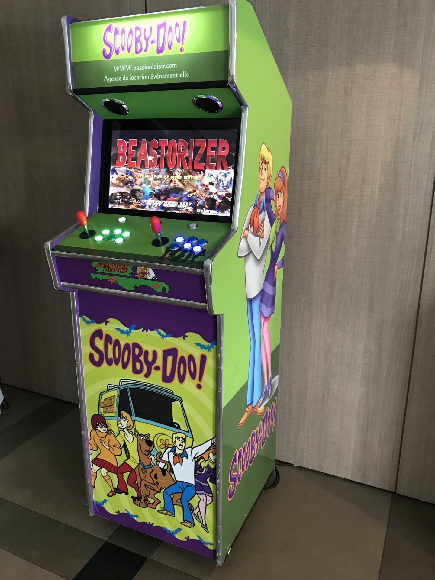 Location Borne Arcade Scooby-Doo 500 jeux
