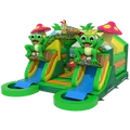 Structure gonflable Grenouille double toboggan 2025