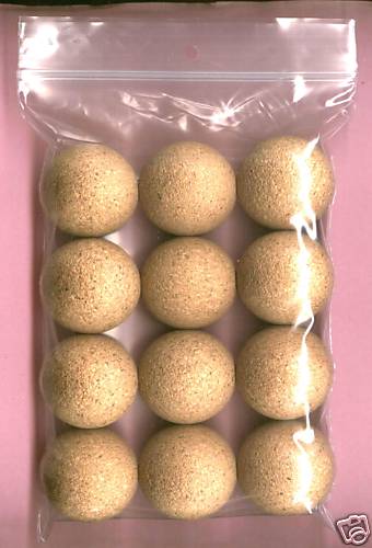 lot de 11 balles en liége naturelle 12.00€